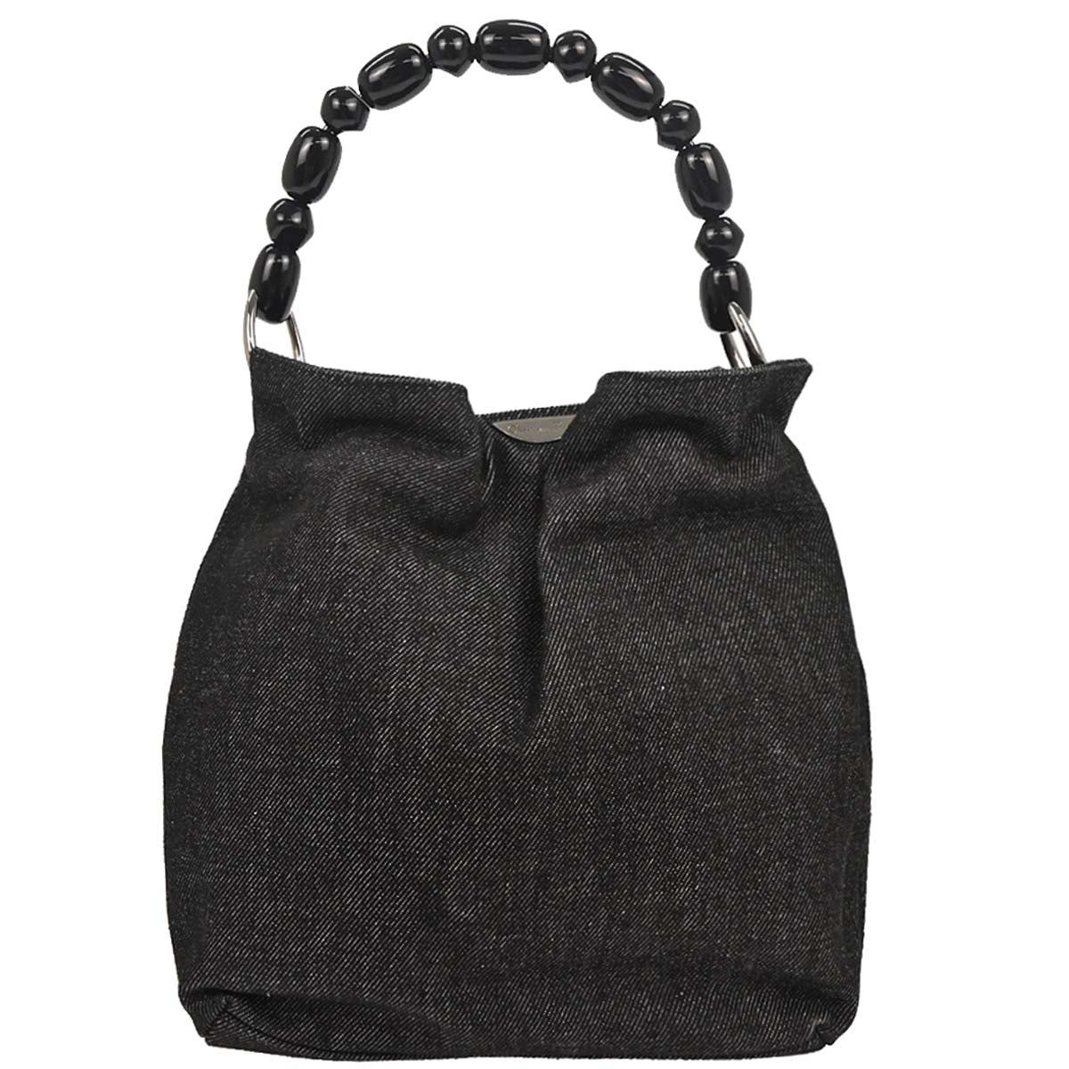 Christian Dior 1999 Black Denim Malice Handbag