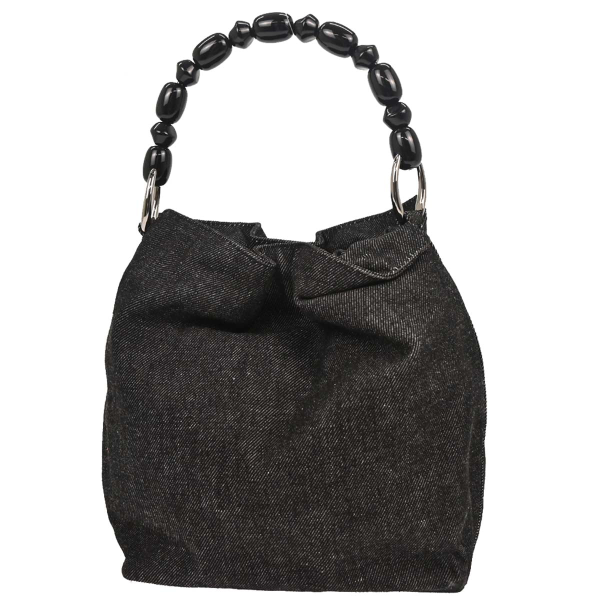 Christian Dior 1999 Black Denim Malice Handbag