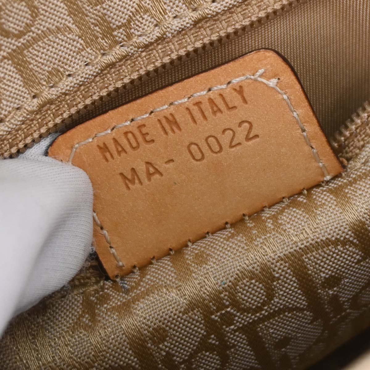 Christian Dior Beige Canvas Street Chic Columbus Shoulder Bag