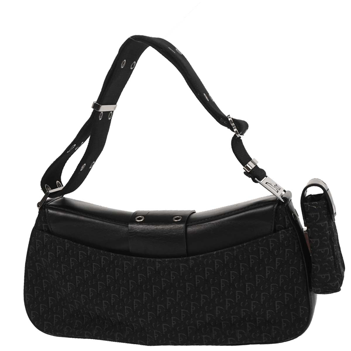 Christian Dior 2002 Black Trotter Street Chic Shoulder Bag