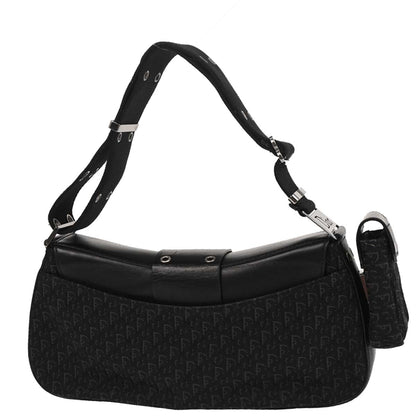 Christian Dior 2002 Black Trotter Street Chic Shoulder Bag