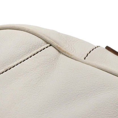 Christian Dior 2003 White Leather Saddle Handbag