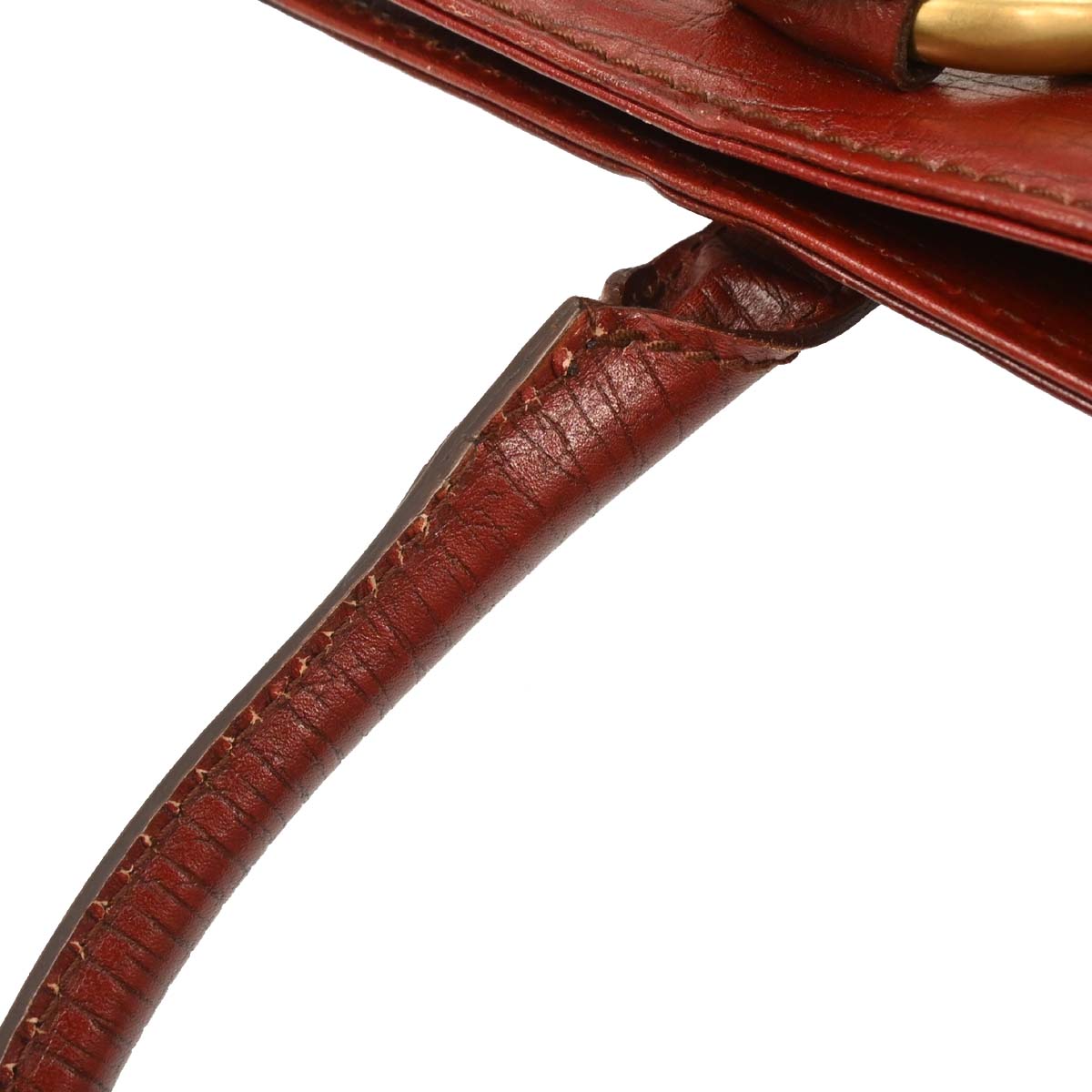 Gucci Red Canvas GG Horsebit Handbag
