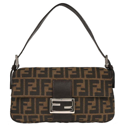Fendi Brown Zucca Baguette Handbag