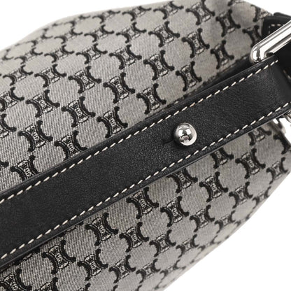 Celine Black Canvas Macadam Handbag