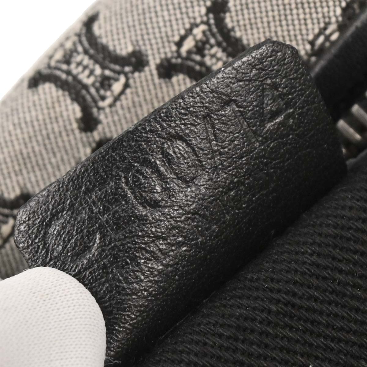 Celine Black Canvas Macadam Handbag