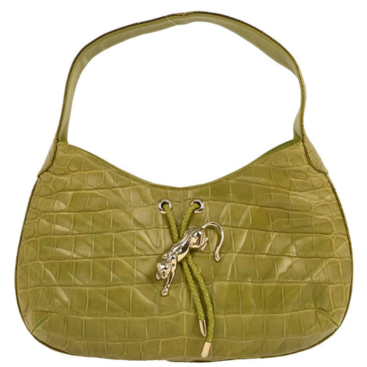 Cartier * Green Crocodile Handbag