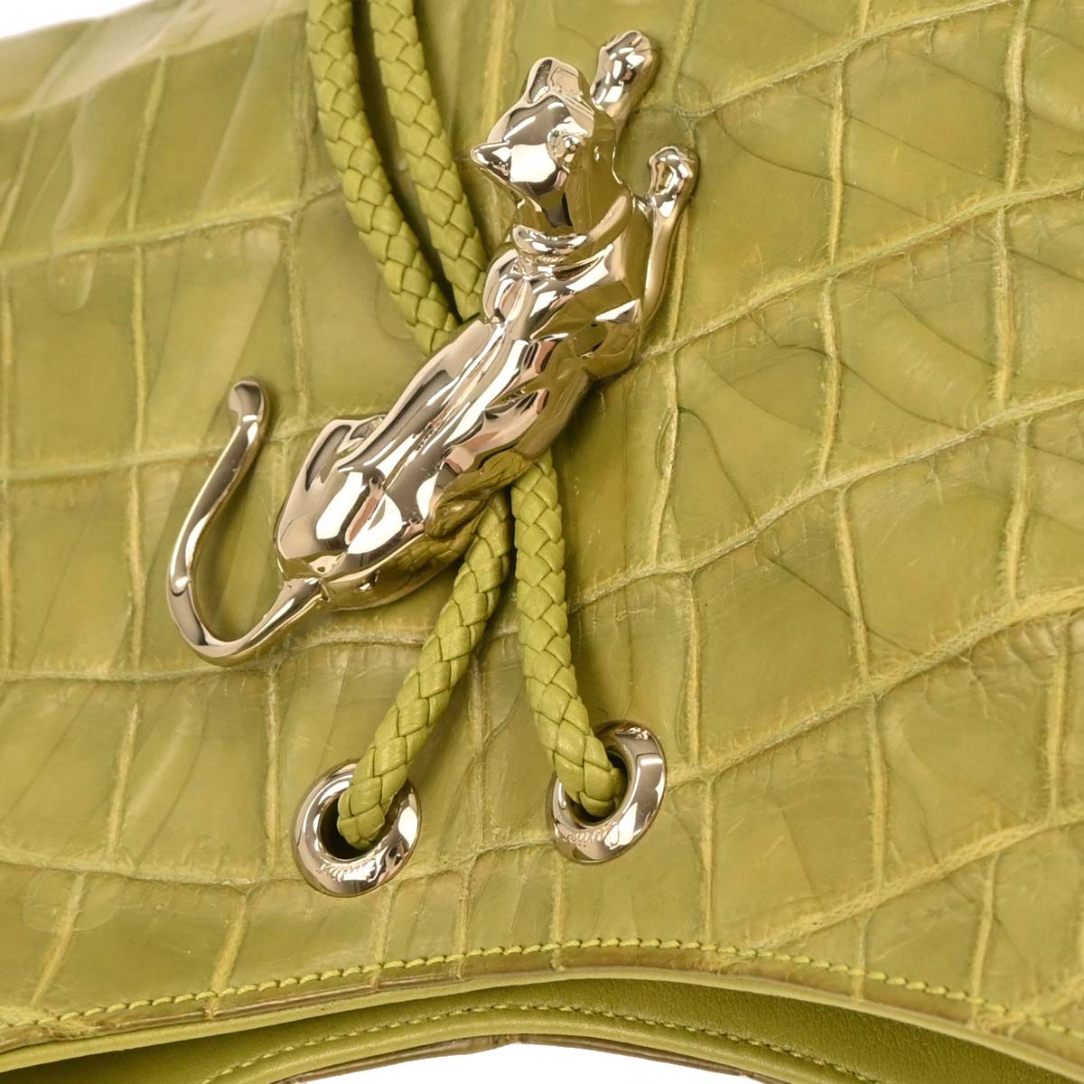 Cartier * Green Crocodile Handbag
