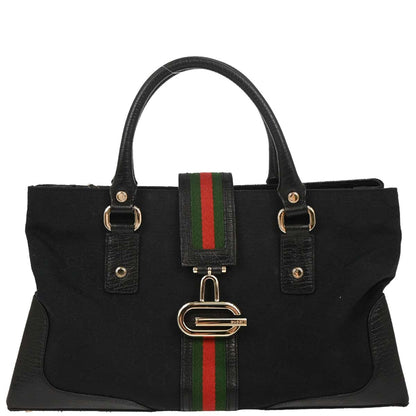Gucci Black GG Sherry Tote Bag