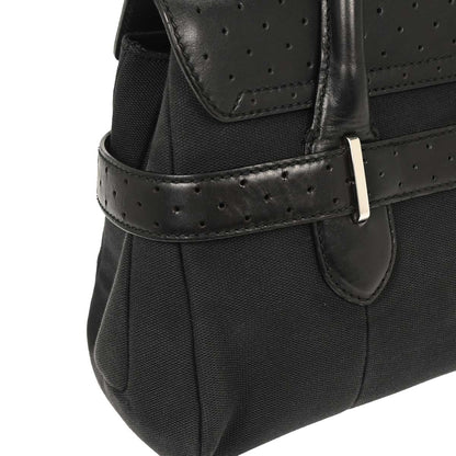 Gucci Black Canvas Interlocking Handbag