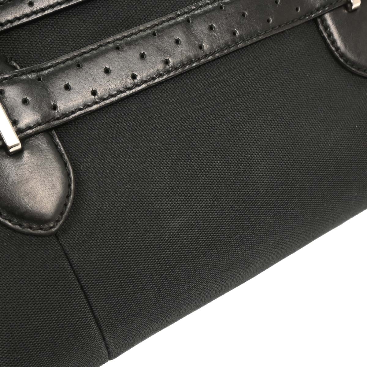 Gucci Black Canvas Interlocking Handbag