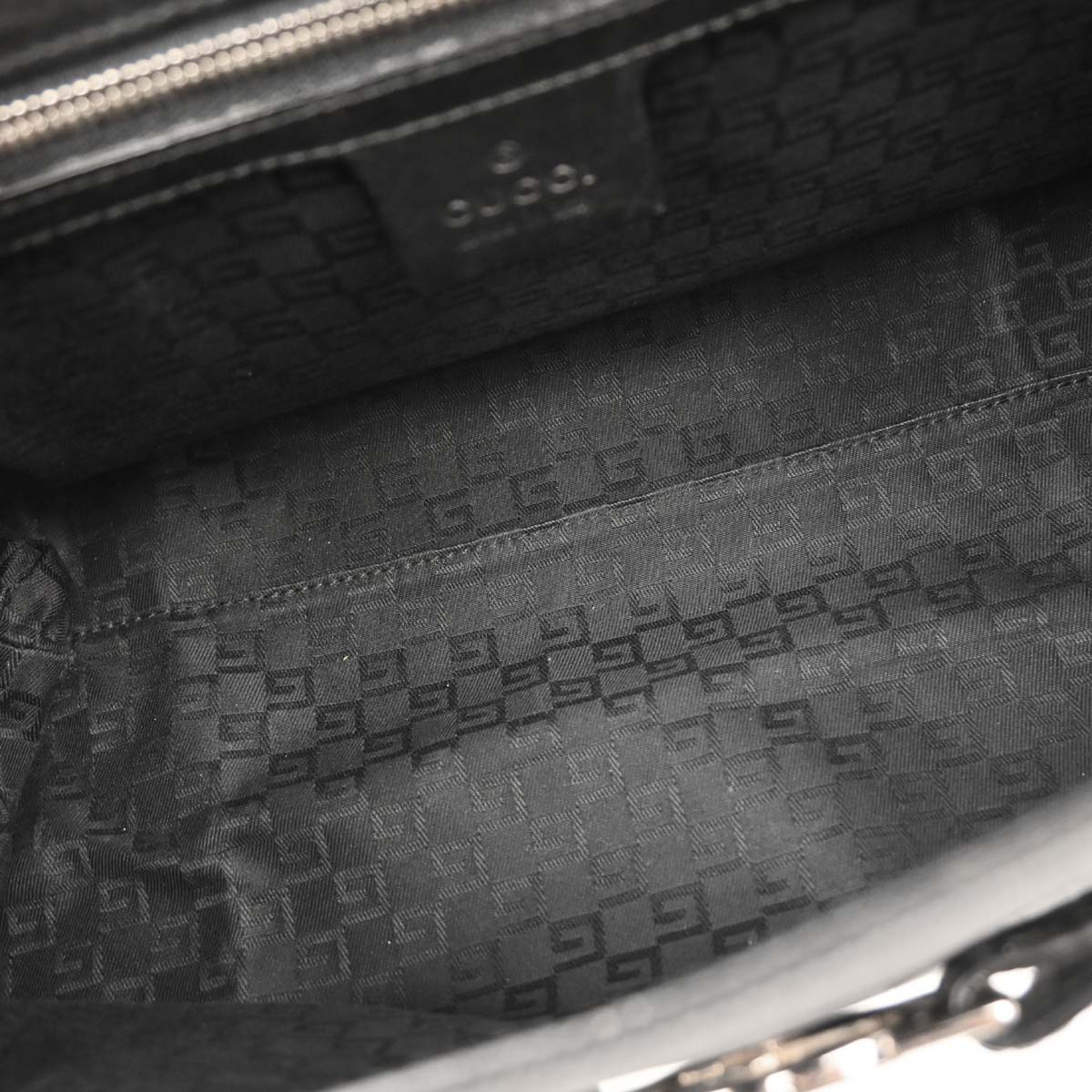 Gucci Black Canvas Interlocking Handbag