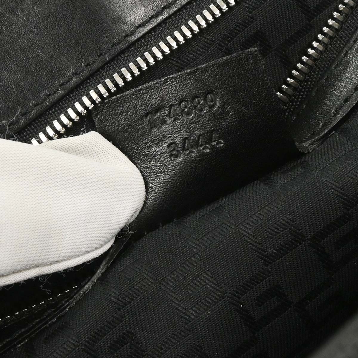 Gucci Black Canvas Interlocking Handbag