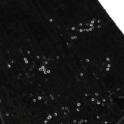 Christian Dior Black Velvet Sequins Handbag