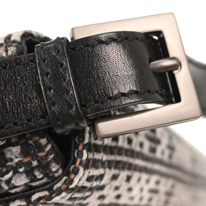 Fendi Gray Felt Zucca Baguette Handbag