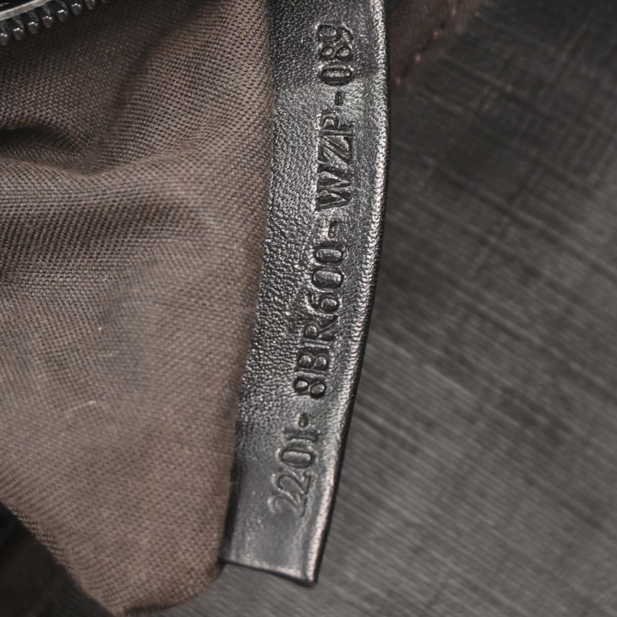 Fendi Gray Felt Zucca Baguette Handbag