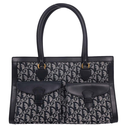 Christian Dior Navy Trotter Tote Bag