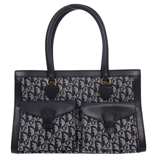 Christian Dior Navy Trotter Tote Bag