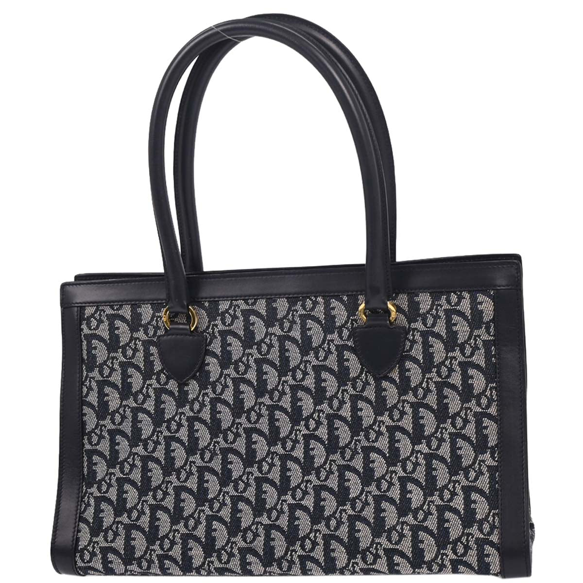 Christian Dior Navy Trotter Tote Bag