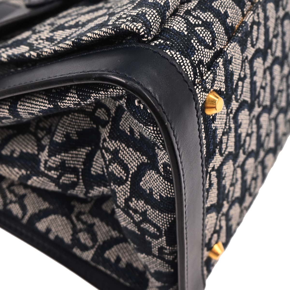 Christian Dior Navy Trotter Tote Bag