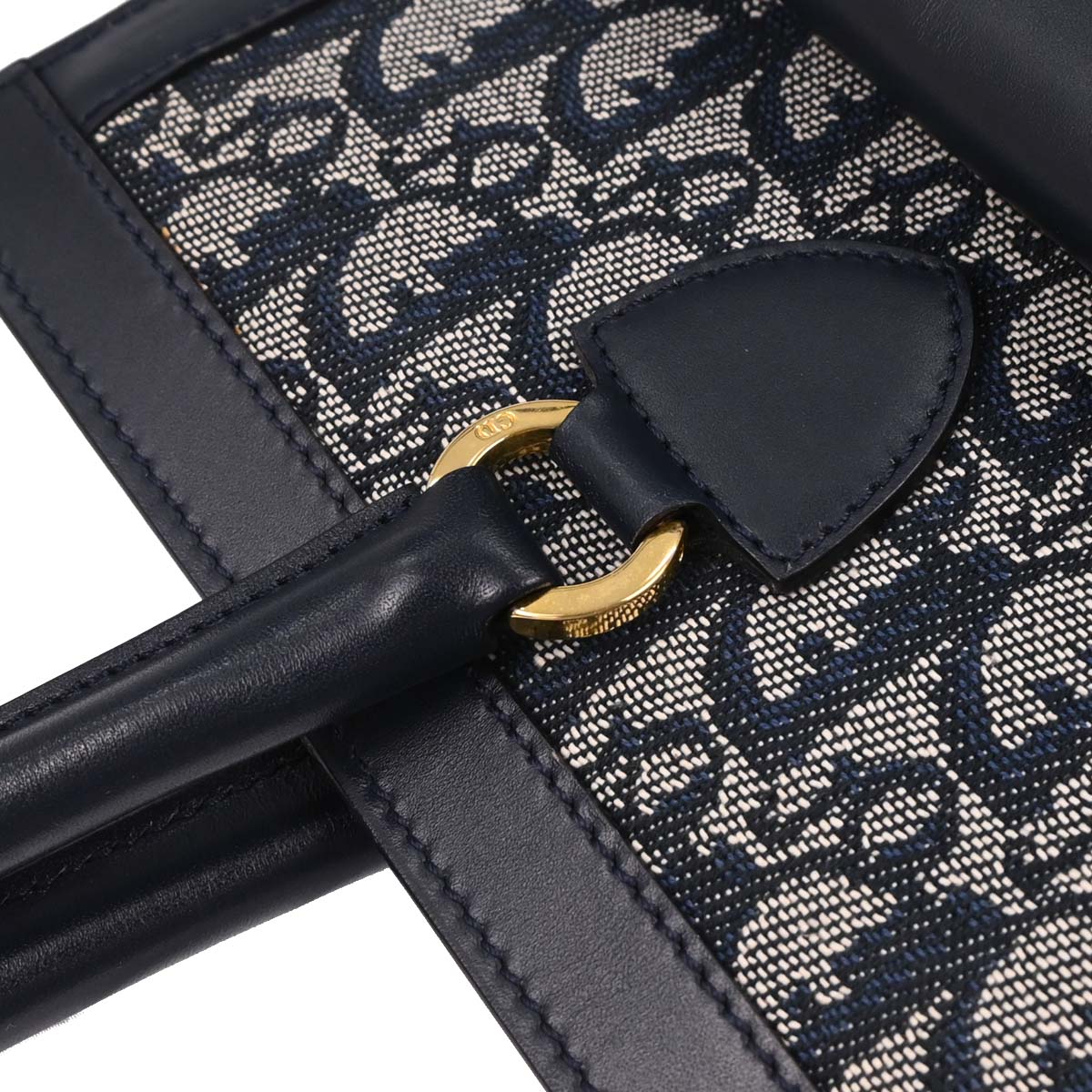 Christian Dior Navy Trotter Tote Bag