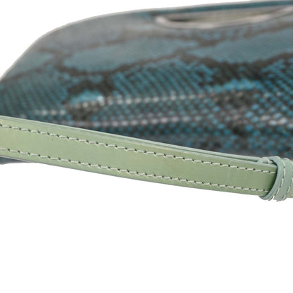 Christian Dior * Turquoise Blue Python Malice Handbag