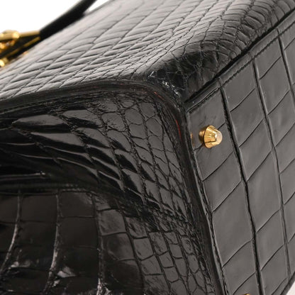 Celine * Black Crocodile Handbag