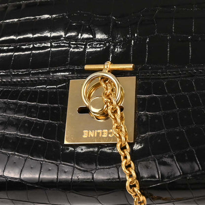 Celine * Black Crocodile Handbag