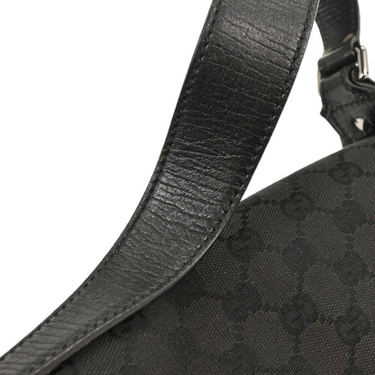 Gucci Black Horsebit GG Handbag