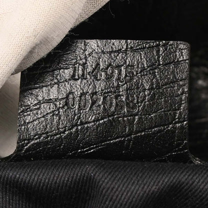 Gucci Black Horsebit GG Handbag