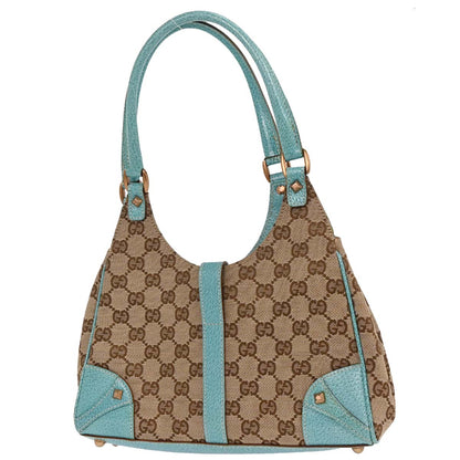 Gucci Beige Blue GG Jackie Handbag