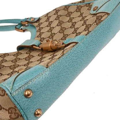 Gucci Beige Blue GG Jackie Handbag