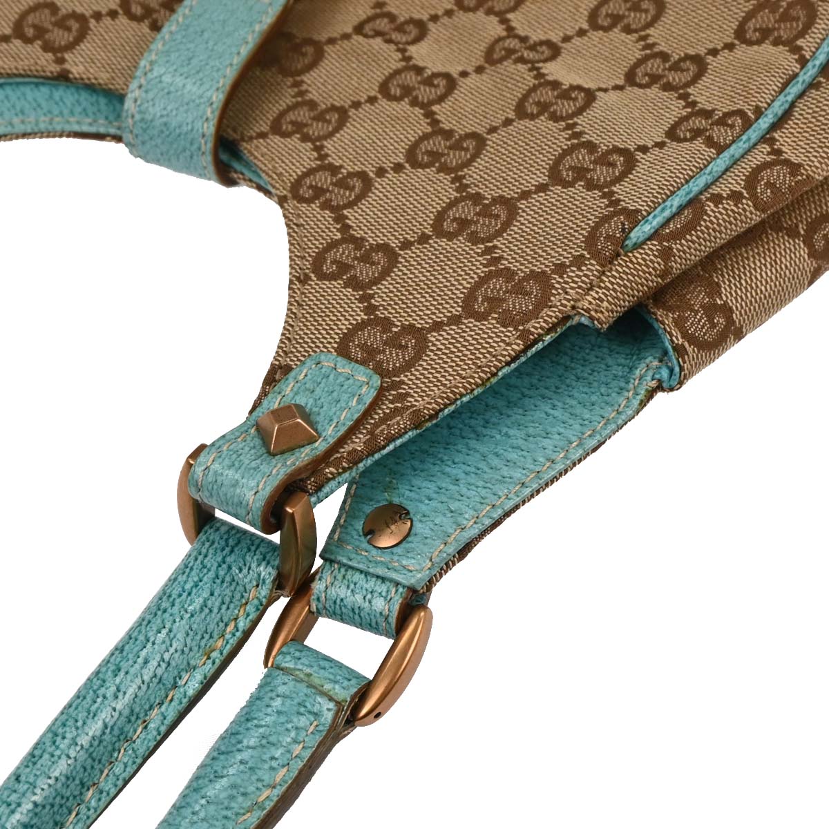 Gucci Beige Blue GG Jackie Handbag