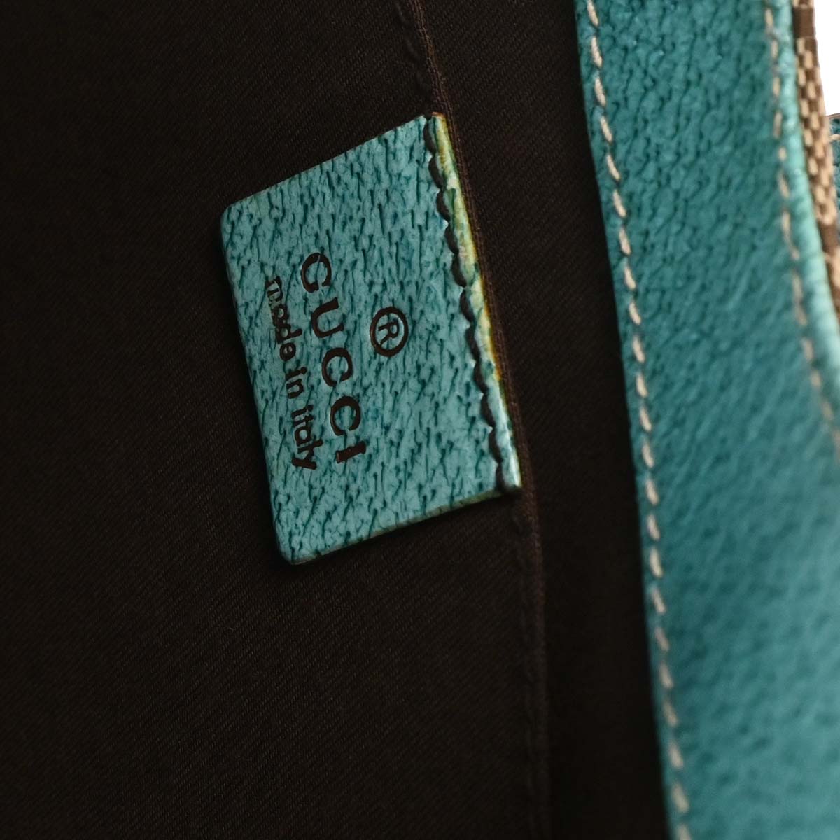 Gucci Beige Blue GG Jackie Handbag