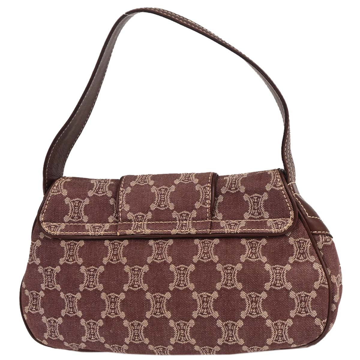Celine Bordeaux Paris Macadam Shoulder Bag