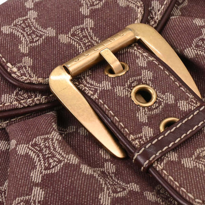Celine Bordeaux Paris Macadam Shoulder Bag