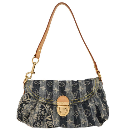 Louis Vuitton Blue Monogram Denim Mini Pleaty Raye Handbag M95333