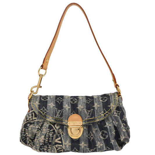 Louis Vuitton Blue Monogram Denim Mini Pleaty Raye Handbag M95333