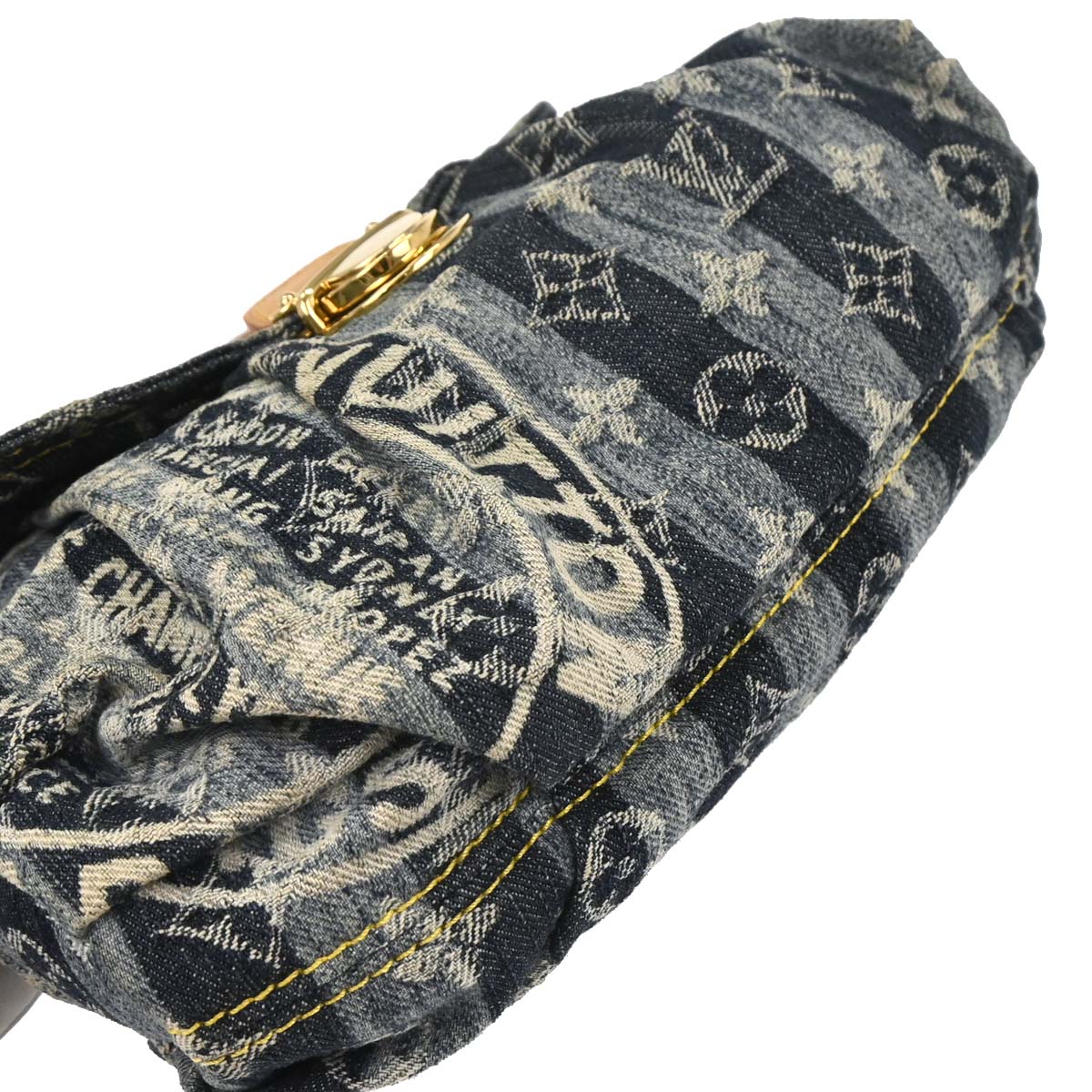 Louis Vuitton Blue Monogram Denim Mini Pleaty Raye Handbag M95333