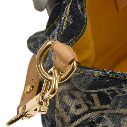 Louis Vuitton Blue Monogram Denim Mini Pleaty Raye Handbag M95333