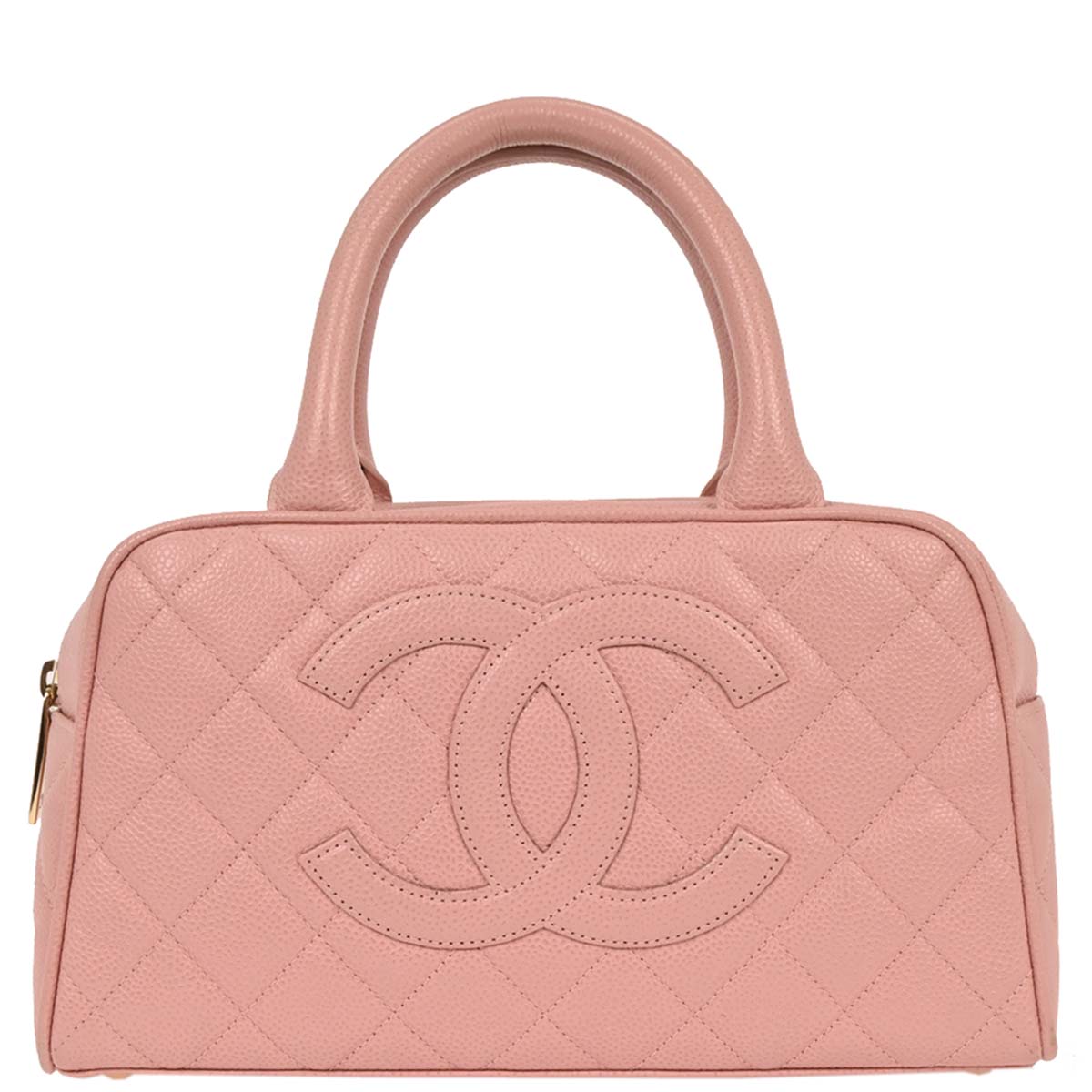 Chanel 2003-2004 Pink Caviar Bowling Bag