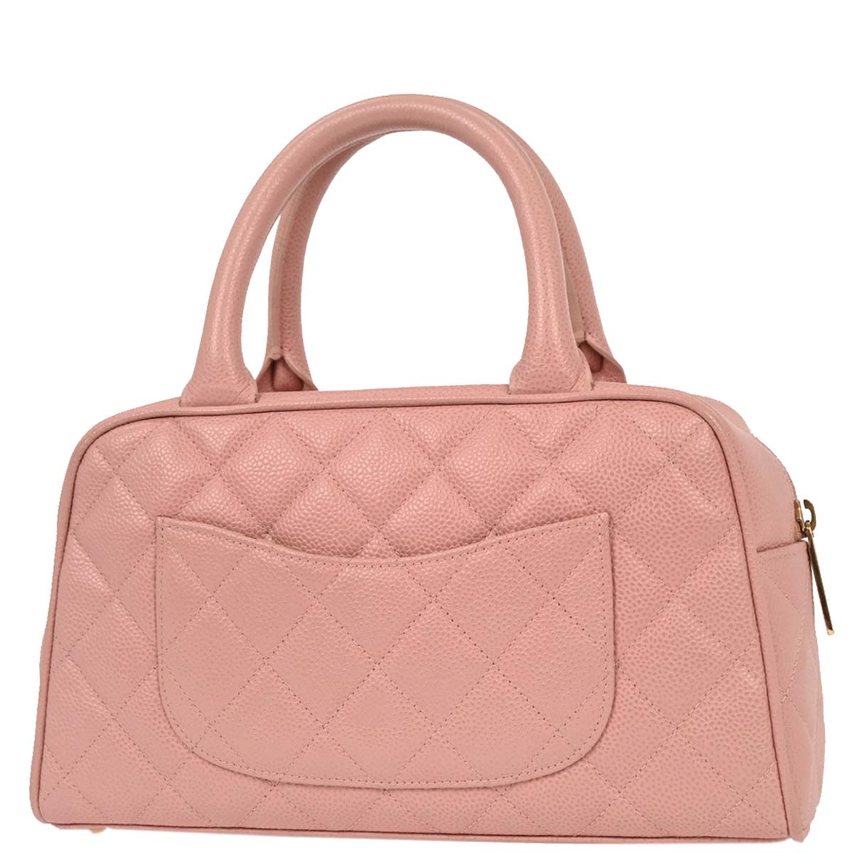 Chanel 2003-2004 Pink Caviar Bowling Bag