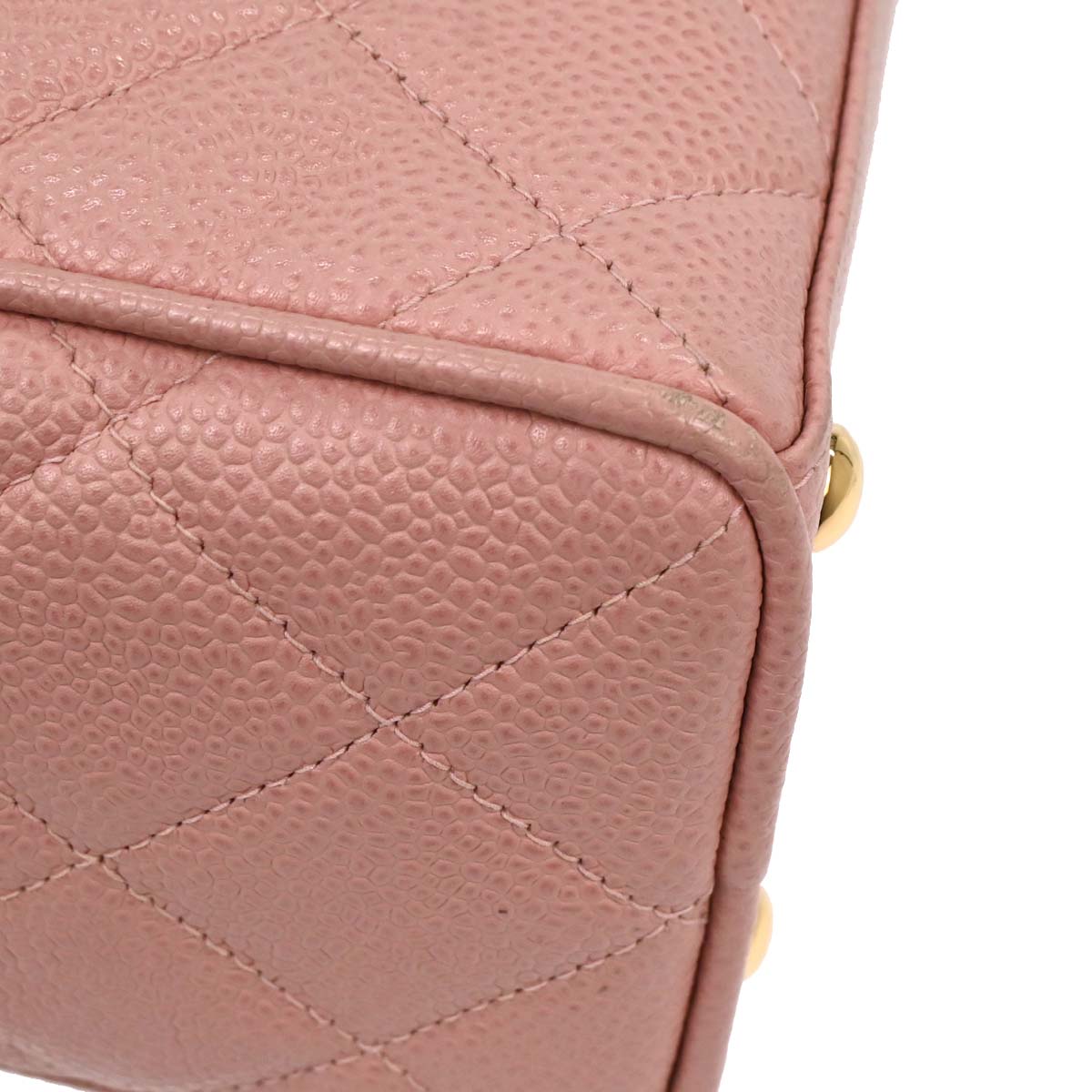 Chanel 2003-2004 Pink Caviar Bowling Bag