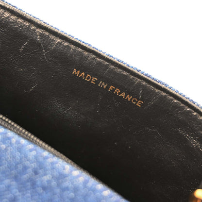 Chanel 1989-1991 Indigo Denim Mini Classic Square Flap Shoulder Bag