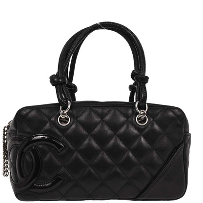 Chanel 2008-2009 Black Calfskin Cambon Ligne Bowling Bag