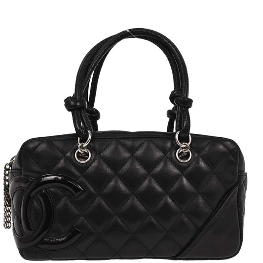 Chanel 2008-2009 Black Calfskin Cambon Ligne Bowling Bag