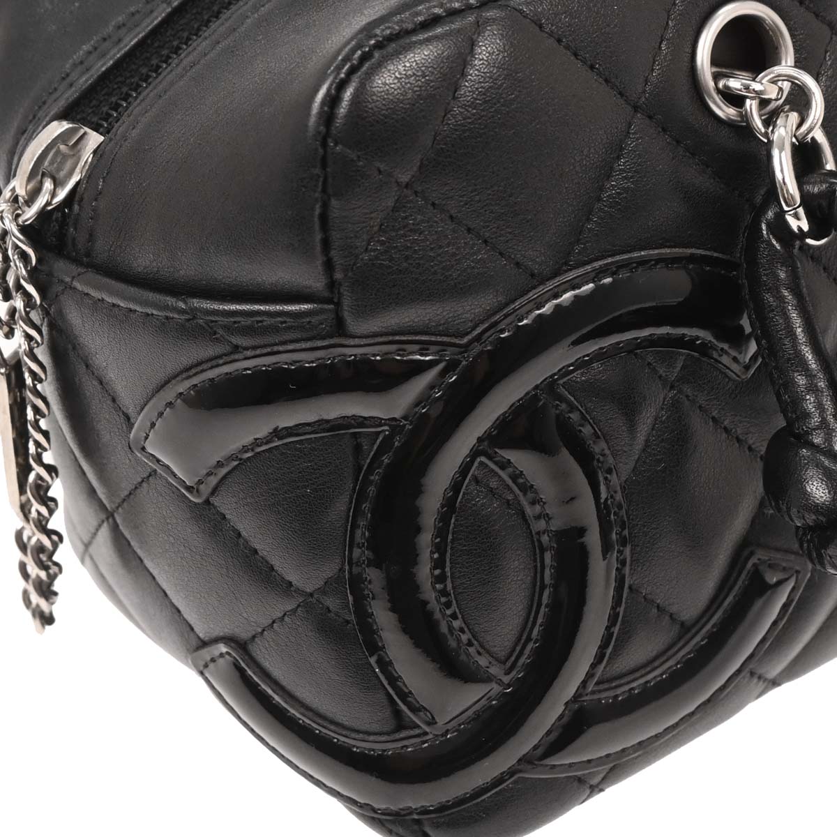 Chanel 2008-2009 Black Calfskin Cambon Ligne Bowling Bag