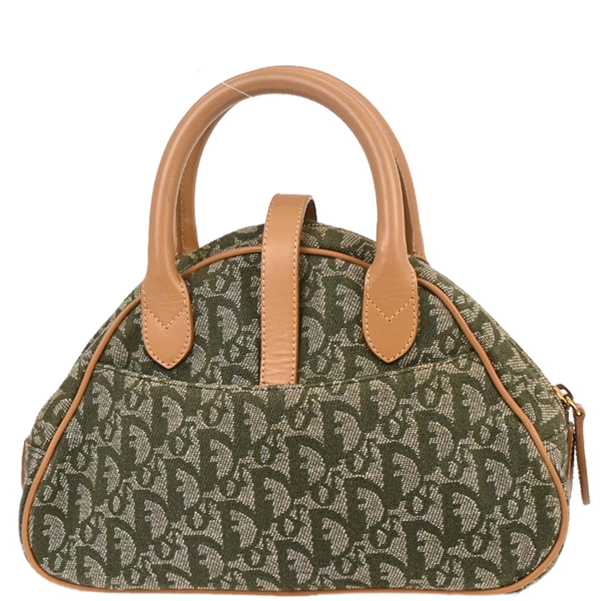 Christian Dior Green Double Saddle Trotter Handbag