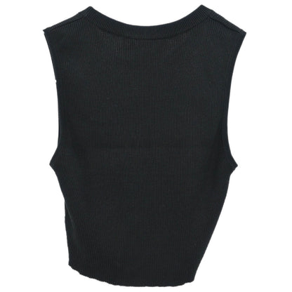 Chanel 1995  Sleeveless Tank Top Cropped Black #40