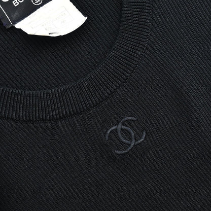 Chanel 1995  Sleeveless Tank Top Cropped Black #40